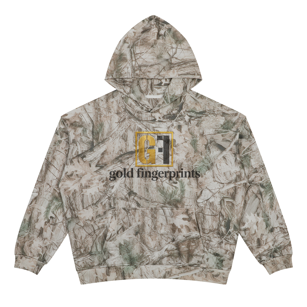 Unisex Oversized Fleece Tree Camo Hoodie