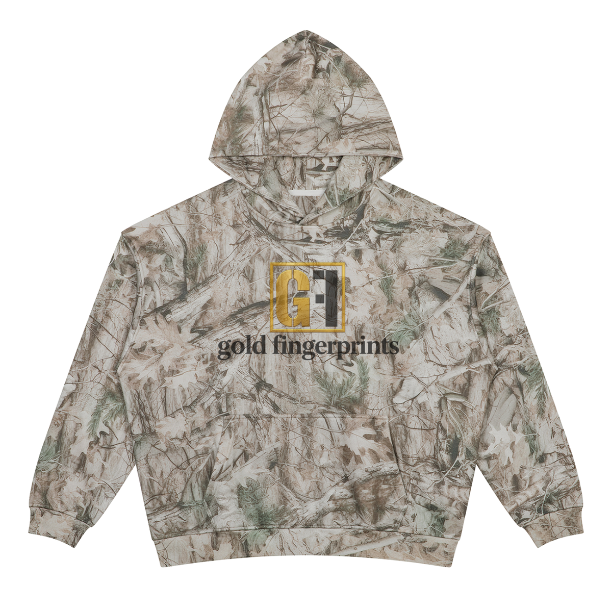 Unisex Oversized Fleece Tree Camo Hoodie